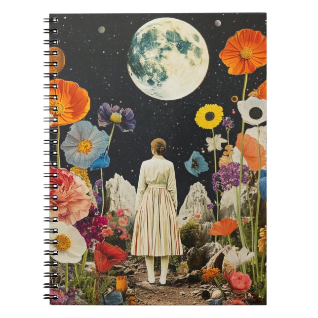 Cuaderno Elegancia iluminada por luna - Vista posterior de  (Frente)