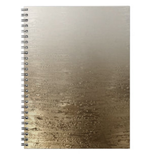Cuaderno Elegancia moderna pincel dorado glamour dorado