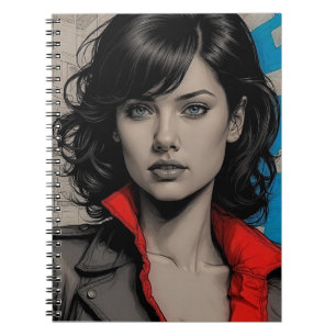 Cuaderno Elegancia retro noir: arte femenino oscuro