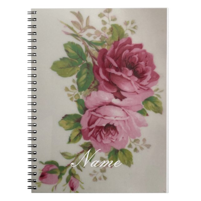 Cuaderno Elegancia rosa rosa (Frente)