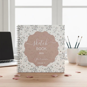 Cuaderno Elegancia Silenciosa: Flor Silvestre Neutral