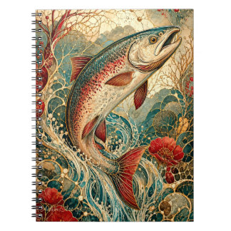 Cuaderno Elegant Art Nouveau Trout Floral