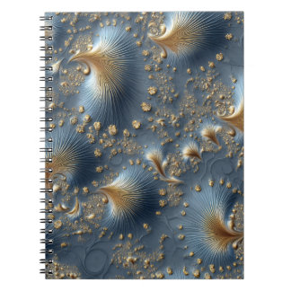 Cuaderno Elegant Blue & Gold Abstract Notebook