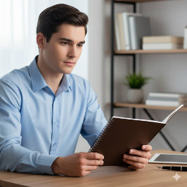 Cuaderno Elegant Dark Brown Leather Texture Writing