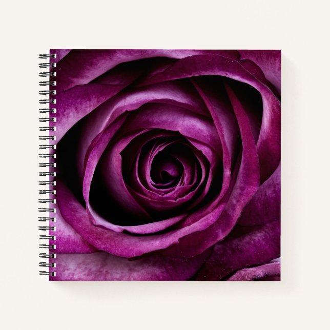 Cuaderno Elegant Dark Purple Rose (Anverso)