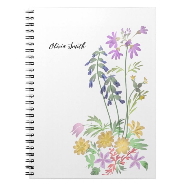Cuaderno Elegant Floral Spiral Photo Notebook (Frente)