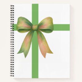 Cuaderno Elegant Gift Bow – Modern Christmas Design