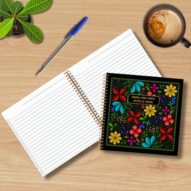 Cuaderno Elegant Latin American Folk Floral Checklist (Subido por el creador)