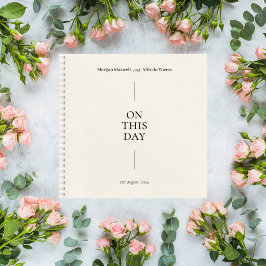 Cuaderno Elegant Minimalist Wedding Guest Book