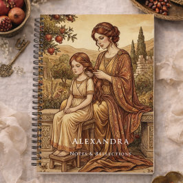 Cuaderno Elegant Mother and Daughter Custom Name Journal
