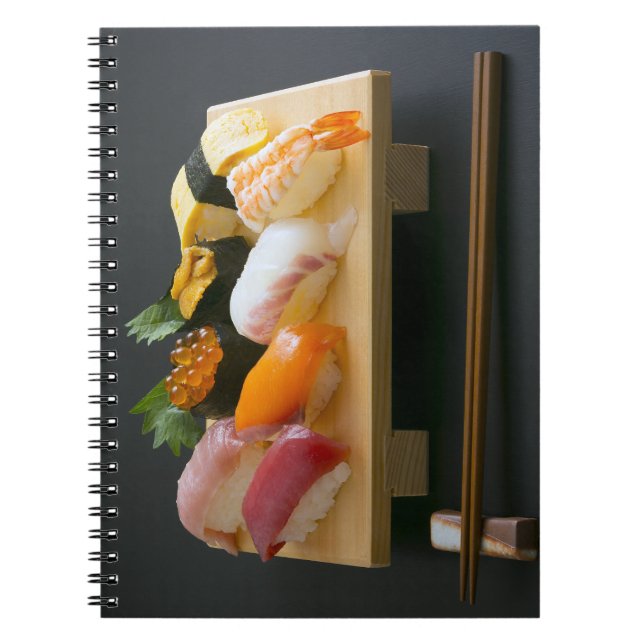 Cuaderno Elegant Nigiri Sushi – Hardcover Notebook by SUSHI (Frente)
