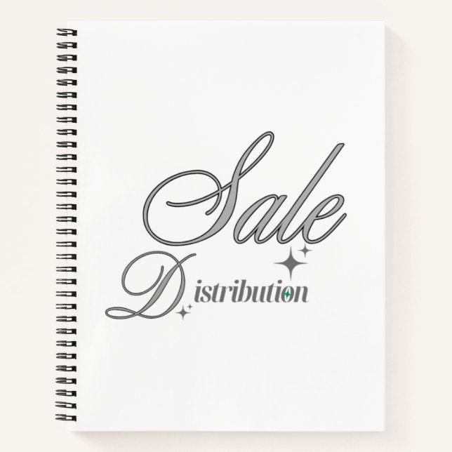 Cuaderno  Elegant Silver Script Professional Journal Notebo (Anverso)