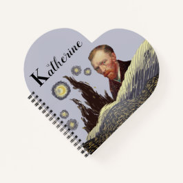 Cuaderno ELEGANT VanGogh editable Katherine name
