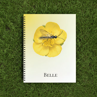 Cuaderno Elegant Yellow Floral Notebook