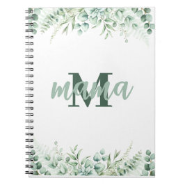 Cuaderno Elegante acuarela botánica Eucalyptus