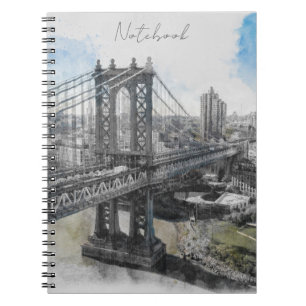 Cuaderno Elegante acuarela para portátil de fotos en espira