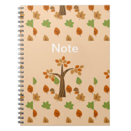 Cuaderno Elegante Árbol de Caídas y Hojas Elegante