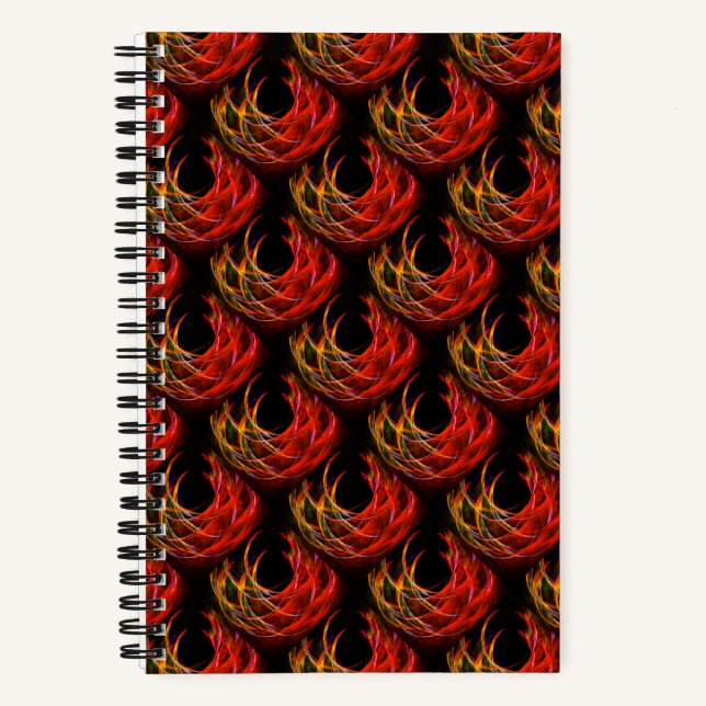 Cuaderno Elegante Arte Abstracto Moderno Boho Encantador Pa (Anverso)