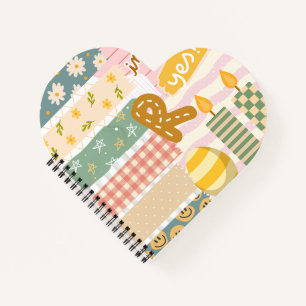 Cuaderno Elegante arte de collage retro giratorio raspador 