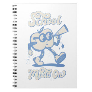 Cuaderno Elegante arte geométrico de línea de fresa