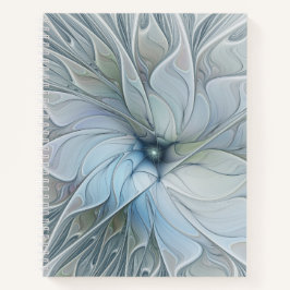 Cuaderno Elegante belleza arte abstracto fractal moderno Fl