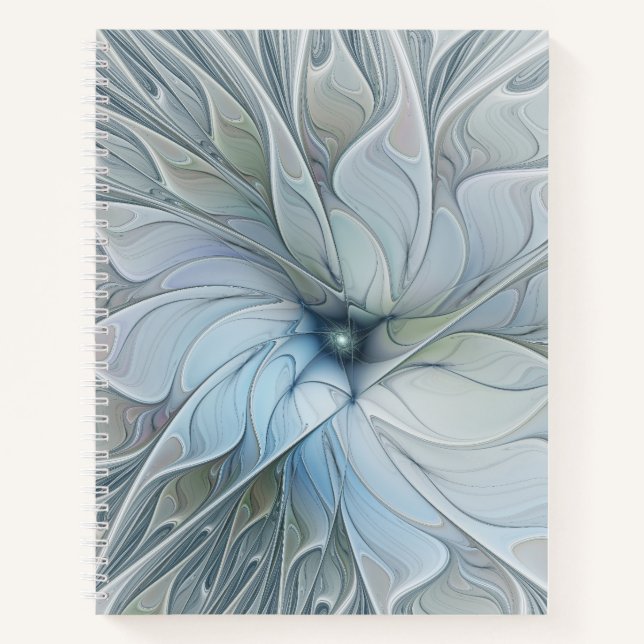 Cuaderno Elegante belleza arte abstracto fractal moderno Fl (Anverso)