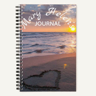 Cuaderno Elegante Bloc de notas con el nombre del atardecer
