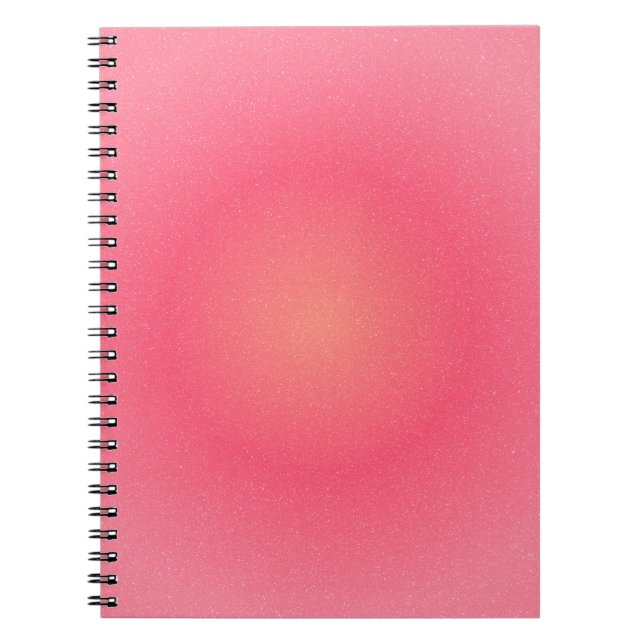 Cuaderno Elegante bloc de notas de degradado rosa (Frente)