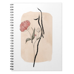 Cuaderno Elegante Bloc de notas de diseño de arte de pared