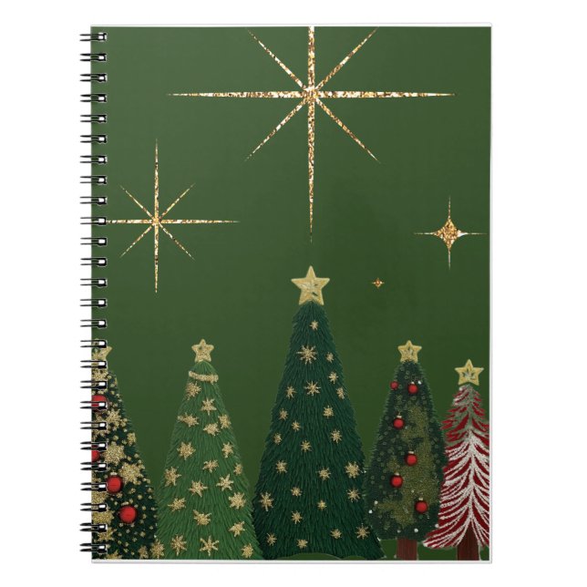 Cuaderno Elegante bloc de notas en espiral de árbol de Navi (Frente)