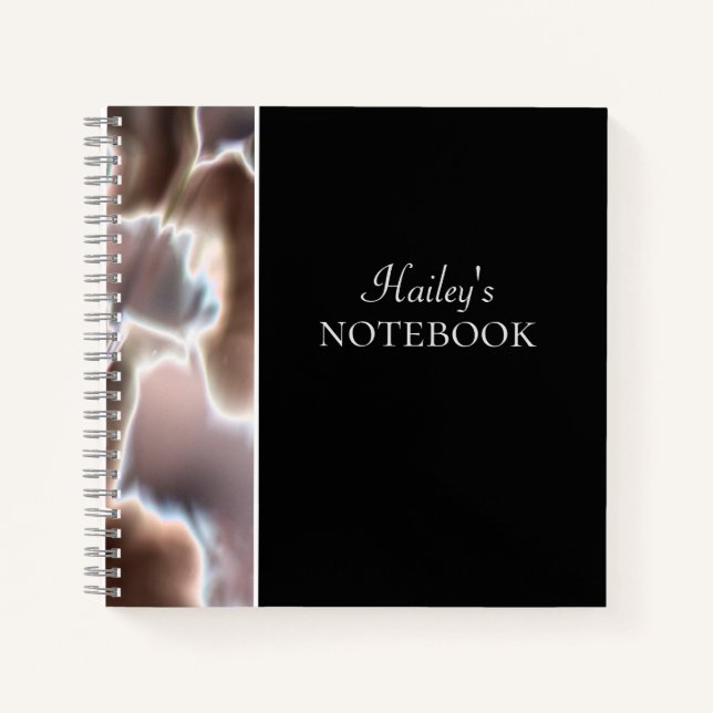 Cuaderno Elegante bloc de notas en espiral de impresión flo (Anverso)