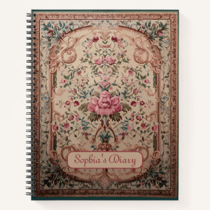 Cuaderno Elegante bloc de notas floral persa