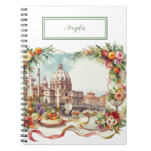 Cuaderno Elegante Boda de Invitación Cena en Florencia,