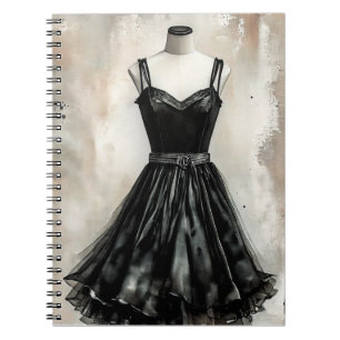 Cuaderno Elegante Boda de Vestido Negro (LBD)