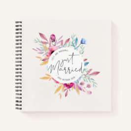 Cuaderno Elegante Boda recién casado | Portátil Guestbook