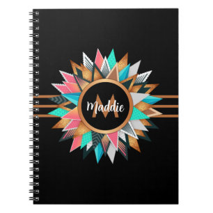 Cuaderno Elegante Boho Chic Personalizado