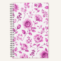 Elegante Borde Floral Rosa