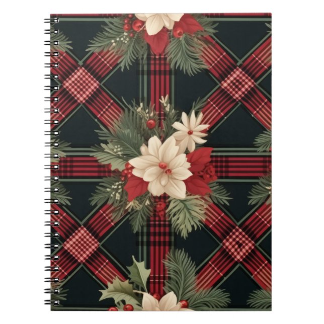 Cuaderno Elegante Búfalo Blanco y Negro con Notebo (Frente)