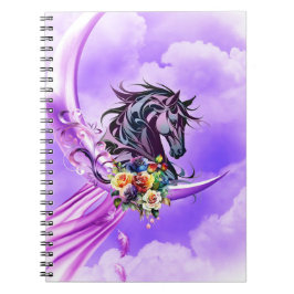 Cuaderno Elegante caballo salvaje colorido