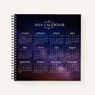 Cuaderno Elegante calendario 2024 en la Vía Láctea | Portát