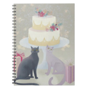 Cuaderno Elegante Celebración Felina Festiva
