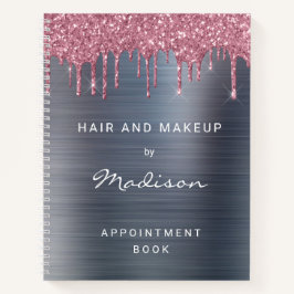 Cuaderno Elegante cita de plata con gatillos rosados