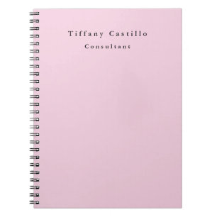 Cuaderno Elegante claro rosa simple simple Minimalista mode