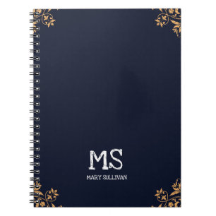 Cuaderno Elegante con Monograma para Ella
