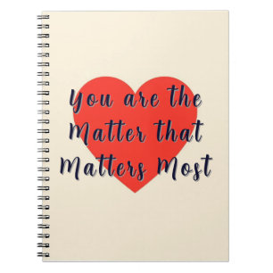 Cuaderno Elegante Corazón Rojo Personal