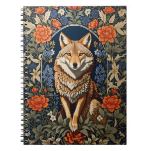 Cuaderno Elegante Coyote William Morris inspirado