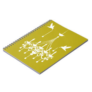 Cuaderno elegante de la lámpara