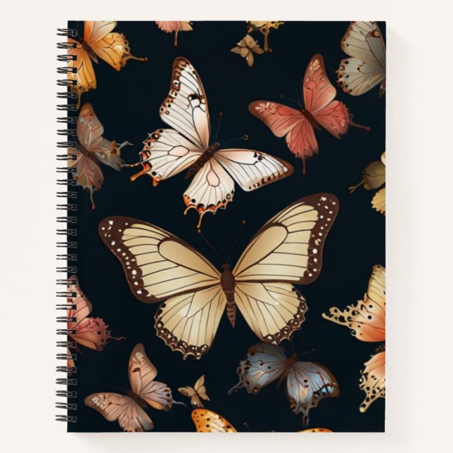 Cuaderno Elegante de Mariposa (Anverso)