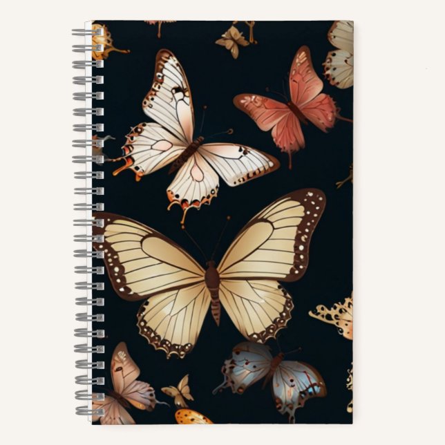 Cuaderno Elegante de Mariposa (Anverso)