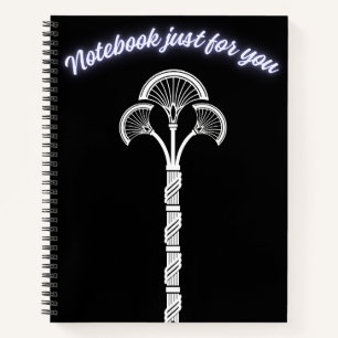 Cuaderno elegante del loto del Antiguo Egipto